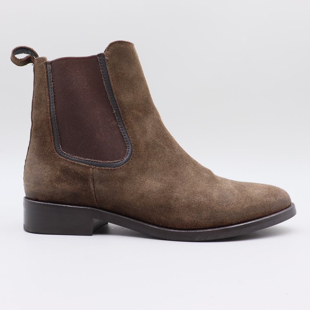 Thursday Boot Co Duchess Brown Suede Chelsea Boots Womens Size 8 Handcrafted